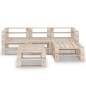 5-tlg. Garten-Lounge-Set aus Paletten Kiefernholz 5-tlg. Garten-Lounge-Set aus Paletten Kiefernholz