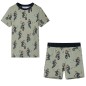 Kinderpyjama mit Kurzen Ärmeln Hellkhaki 116 Kinderpyjama mit Kurzen Ärmeln Hellkhaki 116