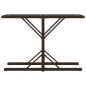 vidaXL 3-tlg. Bistro-Set mit Kissen Braun Poly Rattan vidaXL 3-tlg. Bistro-Set mit Kissen Braun Poly Rattan