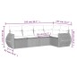 vidaXL 5-tlg. Garten-Sofagarnitur mit Kissen Beige Poly Rattan vidaXL 5-tlg. Garten-Sofagarnitur mit Kissen Beige Poly Rattan