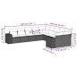 vidaXL 10-tlg. Garten-Sofagarnitur mit Kissen Schwarz Poly Rattan vidaXL 10-tlg. Garten-Sofagarnitur mit Kissen Schwarz Poly Rattan