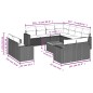 vidaXL 12-tlg. Garten-Sofagarnitur mit Kissen Schwarz Poly Rattan vidaXL 12-tlg. Garten-Sofagarnitur mit Kissen Schwarz Poly Rattan
