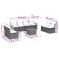 vidaXL 9-tlg. Garten-Sofagarnitur mit Kissen Schwarz Poly Rattan vidaXL 9-tlg. Garten-Sofagarnitur mit Kissen Schwarz Poly Rattan