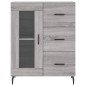 Highboard Grau Sonoma 69,5x34x180 cm Holzwerkstoff Highboard Grau Sonoma 69,5x34x180 cm Holzwerkstoff