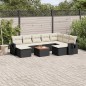 vidaXL 10-tlg. Garten-Sofagarnitur mit Kissen Schwarz Poly Rattan vidaXL 10-tlg. Garten-Sofagarnitur mit Kissen Schwarz Poly Rattan