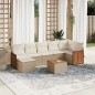vidaXL 8-tlg. Garten-Sofagarnitur mit Kissen Beige Poly Rattan vidaXL 8-tlg. Garten-Sofagarnitur mit Kissen Beige Poly Rattan