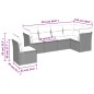 vidaXL 6-tlg. Garten-Sofagarnitur mit Kissen Beige Poly Rattan vidaXL 6-tlg. Garten-Sofagarnitur mit Kissen Beige Poly Rattan