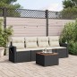 vidaXL 5-tlg. Garten-Sofagarnitur mit Kissen Schwarz Poly Rattan vidaXL 5-tlg. Garten-Sofagarnitur mit Kissen Schwarz Poly Rattan