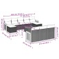 vidaXL 11-tlg. Garten-Sofagarnitur mit Kissen Schwarz Poly Rattan vidaXL 11-tlg. Garten-Sofagarnitur mit Kissen Schwarz Poly Rattan