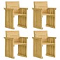 vidaXL 5-tlg. Garten-Essgruppe mit Kissen Imprägniertes Kiefernholz vidaXL 5-tlg. Garten-Essgruppe mit Kissen Imprägniertes Kiefernholz