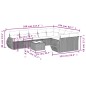vidaXL 10-tlg. Garten-Sofagarnitur mit Kissen Schwarz Poly Rattan vidaXL 10-tlg. Garten-Sofagarnitur mit Kissen Schwarz Poly Rattan