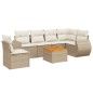 vidaXL 7-tlg. Garten-Sofagarnitur mit Kissen Beige Poly Rattan vidaXL 7-tlg. Garten-Sofagarnitur mit Kissen Beige Poly Rattan