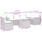 vidaXL 7-tlg. Garten-Sofagarnitur mit Kissen Beige Poly Rattan vidaXL 7-tlg. Garten-Sofagarnitur mit Kissen Beige Poly Rattan