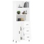 Highboard Weiß 69,5x34x180 cm Holzwerkstoff Highboard Weiß 69,5x34x180 cm Holzwerkstoff
