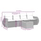vidaXL 5-tlg. Garten-Sofagarnitur mit Kissen Schwarz Poly Rattan vidaXL 5-tlg. Garten-Sofagarnitur mit Kissen Schwarz Poly Rattan