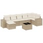 vidaXL 8-tlg. Garten-Sofagarnitur mit Kissen Beige Poly Rattan vidaXL 8-tlg. Garten-Sofagarnitur mit Kissen Beige Poly Rattan