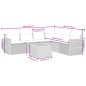 vidaXL 7-tlg. Garten-Sofagarnitur mit Kissen Schwarz Poly Rattan vidaXL 7-tlg. Garten-Sofagarnitur mit Kissen Schwarz Poly Rattan