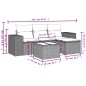vidaXL 5-tlg. Garten-Sofagarnitur mit Kissen Grau Poly Rattan vidaXL 5-tlg. Garten-Sofagarnitur mit Kissen Grau Poly Rattan