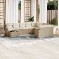 vidaXL 10-tlg. Garten-Sofagarnitur mit Kissen Beige Poly Rattan vidaXL 10-tlg. Garten-Sofagarnitur mit Kissen Beige Poly Rattan