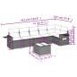 vidaXL 7-tlg. Garten-Sofagarnitur mit Kissen Beige Poly Rattan vidaXL 7-tlg. Garten-Sofagarnitur mit Kissen Beige Poly Rattan