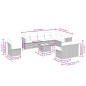 vidaXL 11-tlg. Garten-Sofagarnitur mit Kissen Schwarz Poly Rattan vidaXL 11-tlg. Garten-Sofagarnitur mit Kissen Schwarz Poly Rattan