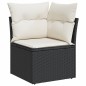 vidaXL 10-tlg. Garten-Sofagarnitur mit Kissen Schwarz Poly Rattan vidaXL 10-tlg. Garten-Sofagarnitur mit Kissen Schwarz Poly Rattan