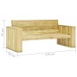 vidaXL Gartenbank mit Grauen Kissen 179 cm Kiefernholz Imprägniert vidaXL Gartenbank mit Grauen Kissen 179 cm Kiefernholz Imprägniert