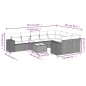 vidaXL 10-tlg. Garten-Sofagarnitur mit Kissen Beige Poly Rattan vidaXL 10-tlg. Garten-Sofagarnitur mit Kissen Beige Poly Rattan