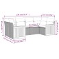 vidaXL 7-tlg. Garten-Sofagarnitur mit Kissen Beige Poly Rattan vidaXL 7-tlg. Garten-Sofagarnitur mit Kissen Beige Poly Rattan