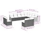 vidaXL 12-tlg. Garten-Sofagarnitur mit Kissen Schwarz Poly Rattan vidaXL 12-tlg. Garten-Sofagarnitur mit Kissen Schwarz Poly Rattan