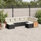 vidaXL 9-tlg. Garten-Sofagarnitur mit Kissen Schwarz Poly Rattan vidaXL 9-tlg. Garten-Sofagarnitur mit Kissen Schwarz Poly Rattan