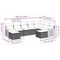 vidaXL 9-tlg. Garten-Sofagarnitur mit Kissen Schwarz Poly Rattan vidaXL 9-tlg. Garten-Sofagarnitur mit Kissen Schwarz Poly Rattan