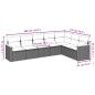 vidaXL 7-tlg. Garten-Sofagarnitur mit Kissen Beige Poly Rattan vidaXL 7-tlg. Garten-Sofagarnitur mit Kissen Beige Poly Rattan