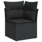 vidaXL 6-tlg. Garten-Sofagarnitur mit Kissen Schwarz Poly Rattan vidaXL 6-tlg. Garten-Sofagarnitur mit Kissen Schwarz Poly Rattan