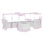 vidaXL 6-tlg. Garten-Sofagarnitur mit Kissen Schwarz Poly Rattan vidaXL 6-tlg. Garten-Sofagarnitur mit Kissen Schwarz Poly Rattan