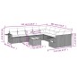 vidaXL 11-tlg. Garten-Sofagarnitur mit Kissen Grau Poly Rattan vidaXL 11-tlg. Garten-Sofagarnitur mit Kissen Grau Poly Rattan