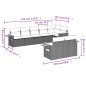 vidaXL 8-tlg. Garten-Sofagarnitur mit Kissen Schwarz Poly Rattan vidaXL 8-tlg. Garten-Sofagarnitur mit Kissen Schwarz Poly Rattan