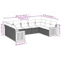 vidaXL 9-tlg. Garten-Sofagarnitur mit Kissen Beige Poly Rattan vidaXL 9-tlg. Garten-Sofagarnitur mit Kissen Beige Poly Rattan
