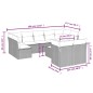 vidaXL 10-tlg. Garten-Sofagarnitur mit Kissen Schwarz Poly Rattan vidaXL 10-tlg. Garten-Sofagarnitur mit Kissen Schwarz Poly Rattan