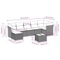 vidaXL 8-tlg. Garten-Sofagarnitur mit Kissen Schwarz Poly Rattan vidaXL 8-tlg. Garten-Sofagarnitur mit Kissen Schwarz Poly Rattan