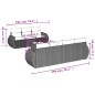 vidaXL 8-tlg. Garten-Sofagarnitur mit Kissen Grau Poly Rattan vidaXL 8-tlg. Garten-Sofagarnitur mit Kissen Grau Poly Rattan