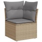 vidaXL 10-tlg. Garten-Sofagarnitur mit Kissen Beige Poly Rattan vidaXL 10-tlg. Garten-Sofagarnitur mit Kissen Beige Poly Rattan