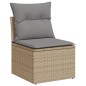 vidaXL 10-tlg. Garten-Sofagarnitur mit Kissen Beige Poly Rattan vidaXL 10-tlg. Garten-Sofagarnitur mit Kissen Beige Poly Rattan