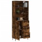 Highboard Räuchereiche 69,5x34x180 cm Holzwerkstoff Highboard Räuchereiche 69,5x34x180 cm Holzwerkstoff