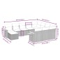 vidaXL 11-tlg. Garten-Sofagarnitur mit Kissen Beige Poly Rattan vidaXL 11-tlg. Garten-Sofagarnitur mit Kissen Beige Poly Rattan