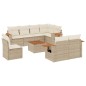 vidaXL 9-tlg. Garten-Sofagarnitur mit Kissen Beige Poly Rattan vidaXL 9-tlg. Garten-Sofagarnitur mit Kissen Beige Poly Rattan