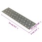 vidaXL Lochplatten 40 Stk. 2 mm 240x60 mm Verzinkter Stahl vidaXL Lochplatten 40 Stk. 2 mm 240x60 mm Verzinkter Stahl