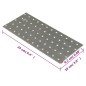 vidaXL Lochplatten 20 Stk. 2 mm 240x100 mm Verzinkter Stahl vidaXL Lochplatten 20 Stk. 2 mm 240x100 mm Verzinkter Stahl