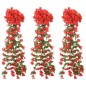 vidaXL Künstliche Blumengirlanden 3 Stk. Rot 85 cm vidaXL Künstliche Blumengirlanden 3 Stk. Rot 85 cm