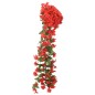 vidaXL Künstliche Blumengirlanden 3 Stk. Rot 85 cm vidaXL Künstliche Blumengirlanden 3 Stk. Rot 85 cm